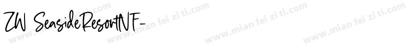 ZW SeasideResortNF字体转换